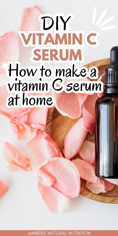 This DIY vitamin C serum is made in minutes, is effective and inexpensive. Learning how to make a vitamin c serum at home is a lot easier than most people realize. All you need to make this effective vitamin C serum for glowing skin is a liposomal vitamin C mixed with aloe vera. Seriously it is that easy to make this homemade vitamin c serum! Diy Vit C Face Serum, Diy Vitamin C Serum For Face, Vitamin C Serum At Home, Homemade Vitamin C Serum, Serum At Home, Vitamin C Serum Benefits, Face Serum Recipe, Diy Vitamin C Serum, Serum For Glowing Skin