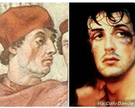 Sylvester Stallone looks like Pope Gregory IX Celebrity Twins, Stars D'hollywood, Douglas Macarthur, Famous Historical Figures, 21 Jump Street, Movie Talk, William Wallace, Shia Labeouf, Charlie Sheen