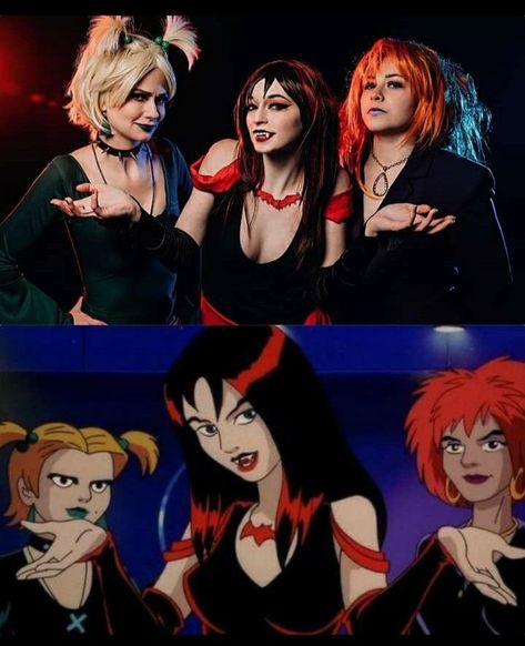 Eco Goth, Trio Costumes, Scooby Doo Mystery Incorporated, Hex Girls, Trio Halloween Costumes, Hot Halloween Outfits, Pretty Halloween, Unique Halloween Costumes, Haikou