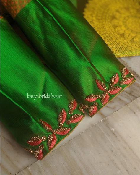 Green Blouse Designs, Netted Blouse Designs, Model Blouse Designs, Aari Design, Blouse Works, Latest Blouse Designs Pattern, Model Blouse, Aari Designs, Latest Model Blouse Designs