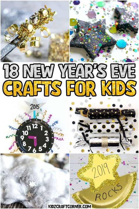 Looking for fun kids crafts for the new year? Ring in the new year with these fun kids crafts. These activities include everything from count down counters, new years hats, and so much more. New Years Crowns For Kids, Diy Nye Hats For Kids, New Years Crafts For Seniors, New Year's Crafts For Kids, New Years Party With Kids, New Years Around The World For Kids, Easy New Years Crafts For Toddlers, New Year’s Crafts For Kids, New Year’s Activities For Kids