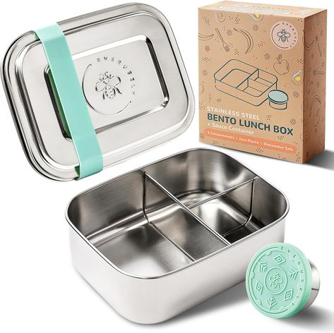 Small Stainless Steel Bento Box Kids - 27oz Toddler Lunch Box Stainless Steel, Metal Lunch Box for Kids, Metal Lunch Container, Stainless Steel Lunch Box For Kids, Bento Box Stainless Steel Tiffin Box For Kids, Tiffin Lunch, Tiffin Lunch Box, Toddler Lunch Box, Stainless Steel Lunch Containers, Stainless Steel Bento Box, Lunch Box For Kids, Toddler Lunch, Food Containers Lunch