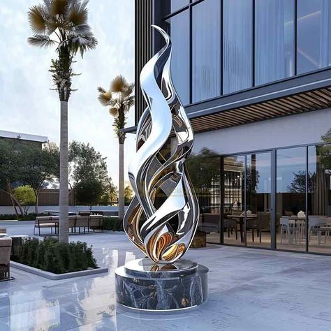 flame sculpture,metal flame sculpture,abstract flame sculpture,barbecue restaurant,theme sculpture,large metal sculpture,abstract metal sculpture,large sculpture Flame Sculpture, Hotel Sculpture, Abstract Metal Sculpture, Restaurant Themes, Barbecue Restaurant, Sculptures For Sale, Z Arts, Steel Sculpture, Outdoor Decor Backyard