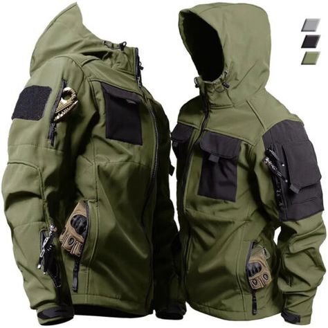 Cargo Coat, Army Training, Waterproof Clothing, Tactical Jacket, Windproof Jacket, Cargo Jacket, Safari Style, Formal Shoes For Men, Mens Formal