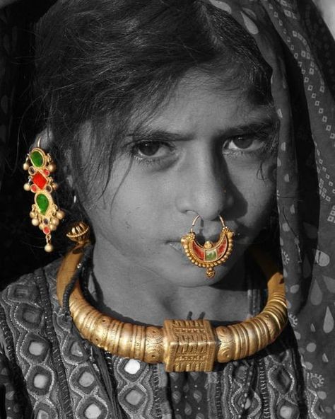 Large Nose, Indian Tribes, World Population, Gold Wedding Jewelry, Nose Rings, Old Jewelry, Source Unknown, Traditional Jewelry, Kids Jewelry