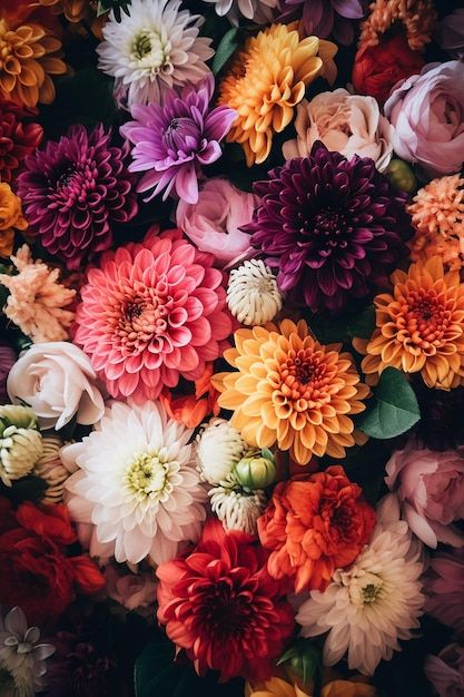 Un Bouquet De Fleurs Colorées Avec Le Mo... | Premium Photo #Freepik #photo #floral-background #bouquet-fleurs #floral-design #fleur-fond Floral Mood Board, Fleur Aesthetic, Posters Layout, Graphic Design Posters Layout, Art Appliqué, Poster Layout, Design Posters, Floral Background, Design Floral