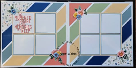 Mothers Day Scrapbook Layouts, Butterfly Scrapbook Ideas, Scrapbooking Multiple Photo Layouts, Heart Scrapbook Layouts, Butterfly Scrapbook Layouts, Stampin Up Scrapbook Pages, Two Page Scrapbook Layouts, 2 Page Scrapbooking Layouts, Scrapbook Layouts Multiple Pictures