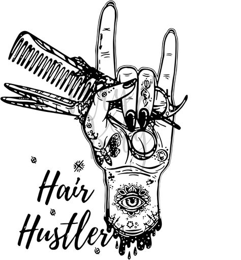 Quotes About Hair, Hairstylist Tattoos, Stylist Tattoos, Hair Dresser, Cute Poster, Cricut Projects Vinyl, Silhouette Studio Designer Edition, Vinyl Projects, About Hair