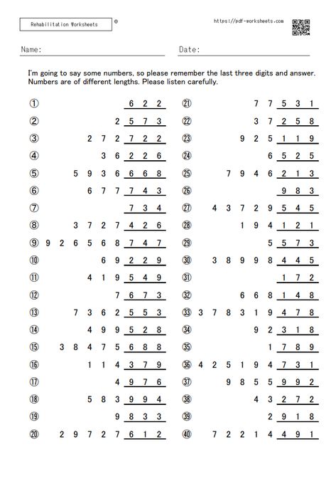 Memory Worksheets - Rehabilitation Worksheets Working Memory Worksheets, Rehabilitation Worksheets, Memory Worksheets, Brain Gym For Kids, Gym For Kids, Memory Exercises, Visual Perception Activities, Rehabilitation Exercises, Cognitive Therapy