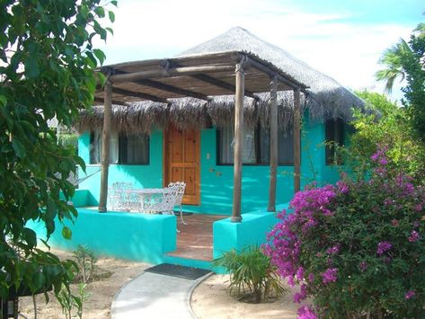 The Mexican Casita - Tiny House Blog Mexican Casita, Houses In Mexico, Tiny House Blog, Mexico House, Permanent Vacation, Cabin Exterior, Floating House, Good House, Mexican Style