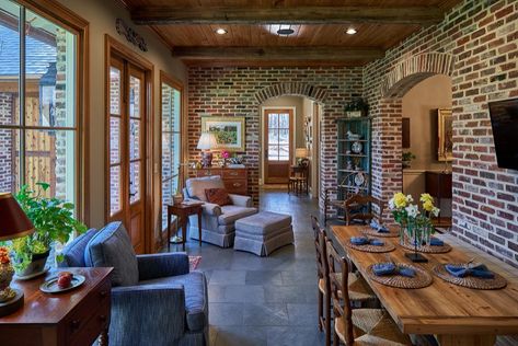 Farmhouse Sunroom Ideas, Sunroom With Fireplace, Enclosed Sunroom, Sunroom Renovation, Farmhouse Sunroom, Indoor Sunroom, Sunroom Remodel, All Season Room, Four Seasons Room