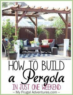 Build A Pergola, Pergola Metal, Free Standing Pergola, Rustic Pergola, White Pergola, Small Pergola, Pergola Diy, Cheap Pergola, Pergola Swing