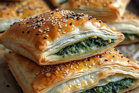 Introduction: Elevate your appetizer game with our irresistible Spinach Stuffed Pastry recipe, a savory delight that is sure to impress your guests and tantalize your taste buds. Bursting with the ... Learn More Blueberry Angel Food Cake, Angel Food Cake Roll, Spinach Puffs Recipe, Stuffed Pastry, Spinach Puff, Cake Roll Recipes, Pastry Recipe, Leftover Cake, Angel Food Cake