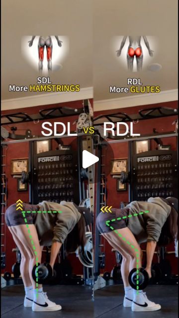 Ariel_yu on Instagram: "RDL vs SDL know the differences, more glutes versus more hamstrings #gluteworkout #gymrat #gymtips #gymgirl #rdl #fyp #gymmotivation #legday" Gym Tips, December 13, Glutes Workout, Legs Day, Gym Rat, Daily Workout, Gym Motivation, Ariel, Gym