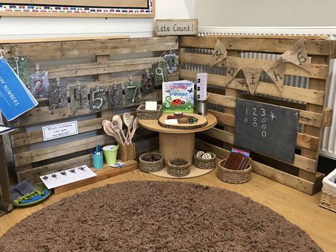 https://pbs.twimg.com/media/EDOWUMlXUAArryM?format=jpg&name=large Outdoor Area Curiosity Approach, Natural Early Years Environment, Maths Areas Eyfs, Natural Maths Area Eyfs, Eyfs Maths Area, Eyfs Display Ideas, Curiosity Approach Eyfs Preschool, Natural Eyfs Classroom, Eyfs Classroom Layout