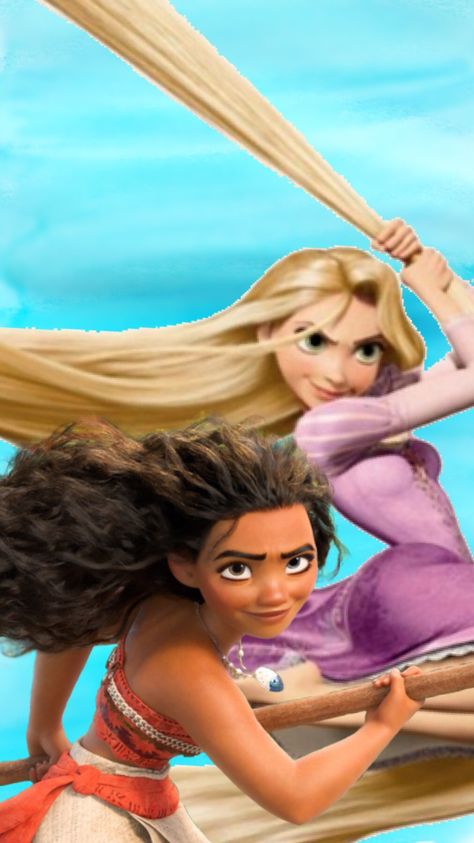 Rapunzel & Moana (my favorite Disney princesses) || phone wallpaper Disney Ipad Wallpaper, Moana And Rapunzel, Friends Cartoon, Best Friends Cartoon, Anime Dancing, Friend Cartoon, Ipad Wallpaper, Disney Princesses, Moana