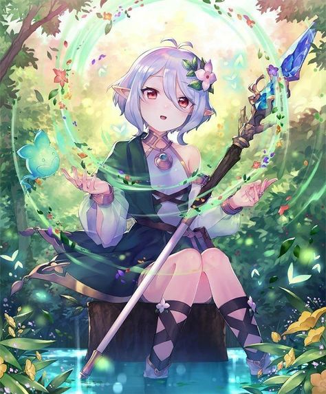 Anime Elf, Anime Fairy, Anime Princess, Anime Angel, Art Anime, Fantasy Artwork, Anime Kawaii, Anime Scenery, Fantasy Character Design