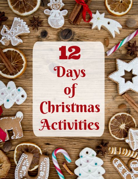 12 Days of Christmas printable Activities | DIY custom countdown for the 12 days before or after Christmas! 25 Days Of Christmas Toddler, 24 Days Of Christmas Activities, School 12 Days Of Christmas, Christmas Countdown Classroom Activities, Fun Christmas Countdown For Kids, Christmas Printable Activities, Countdown Activities, Christmas Countdown Diy, Holiday Countdown