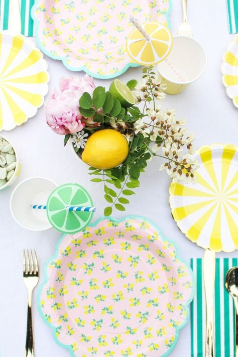 Vintage Citrus Floral Birthday Party | A Joyful Riot Tutti Fruity Party, Lemon Themed Party, Lemon Themed Bridal Shower, Daisy Party, Floral Birthday Party, Lemonade Party, Peppa Pig Party, Summer Birthday Party, Oh Happy Day