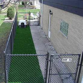 Dog Run Ideas, Dog Run Side Yard, Dog Run Fence, Dog Runner, Outdoor Kennel, Diy Dog Run, Outdoor Dog Area, Backyard Dog Area, Kennel Ideas Outdoor