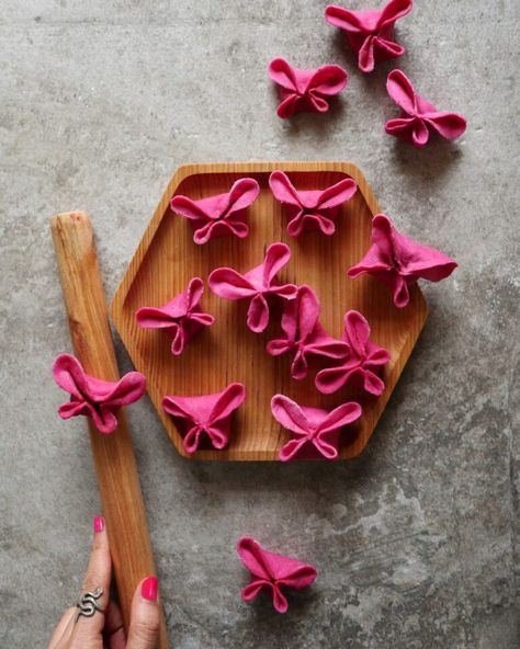 Food Origami, Food Ideas Easy, Pasta Art, Healthy Food Ideas, Food Project, Pasta Types, Colorful Food, Handmade Pasta, Origami Folding