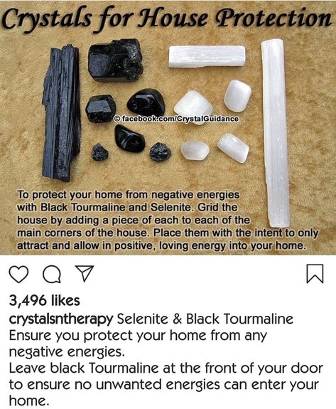 SELENITE & BLACK TOURMALINE - For House Protection Protection Stones For Home, House Protection Crystals, House Protection, Home Protection Crystals, Spiritual Home Protection, Crystals For Home Protection, Selenite Above Door, Home Protection Crystal Grid, Black Tourmaline Cleansing