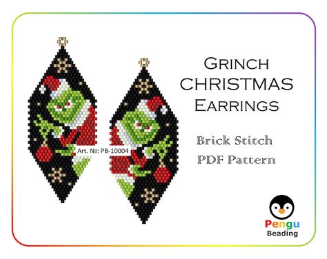 This Patterns & Blueprints item by PenguBeading has 214 favorites from Etsy shoppers. Ships from United States. Listed on 10 Nov, 2023 Grinch Seed Bead Earrings, Beaded Grinch Earrings, Free Beaded Jewelry Patterns Tutorials, Grinch Beaded Earrings, Christmas Brick Stitch Earrings, Grinch Earring, Christmas Beaded Earrings, Grinch Earrings, Brick Stitch Beading