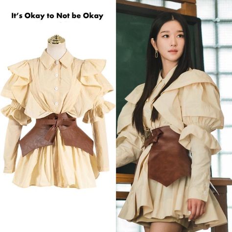 It’s Okay To Not Be Okay Outfit, Psychologist Outfit, Boss Outfit, Hijabi Outfit, Its Okay To Not Be Okay, Style Korea, Fashion Portfolio, Be Okay, Korean Dress