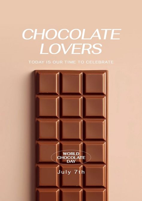 Chocolate lovers poster template | premium image by rawpixel.com / kanate Chocolate Instagram Post Ideas, Chocolate Social Media Post, Chocolate Campaign, Chocolate Poster Design, Chocolate Advertising, Chocolate Poster, Images Of Chocolate, Chocolate Photos, Chocolate Day