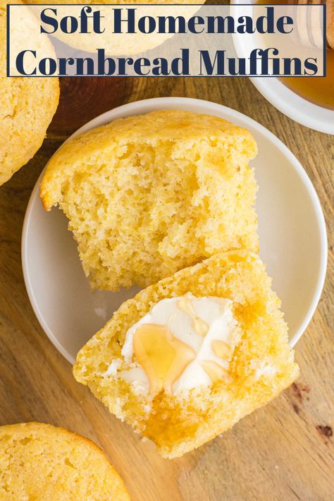 This easy cornbread muffin recipe makes a tasty side to Southern or Southwestern dishes alike. This simple recipe is made with pantry staples and takes just minutes to make. Easy Cornbread Muffin Recipe, Southern Cornbread Muffins, Cornmeal Muffins Easy, Southern Corn Muffins, Buttermilk Cornbread Muffins Recipe, Corn Meal Muffins, Corn Meal Muffins Easy, Easy Cornbread Recipe Simple, Easy Corn Muffin Recipes