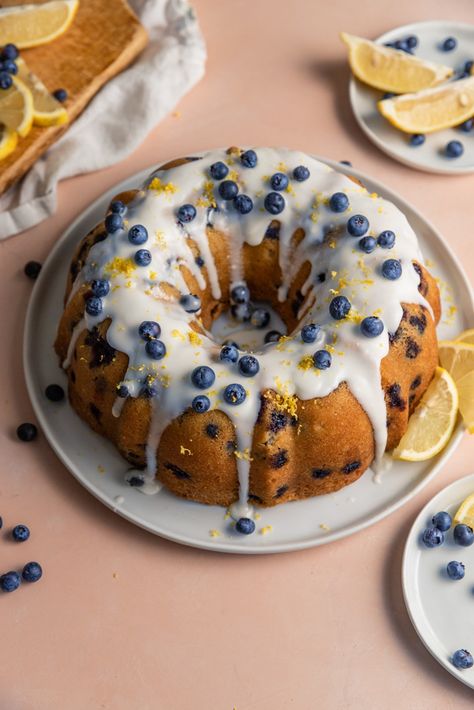 Bundt Cake Blueberry Lemon, Bundt Cake Blueberry, Easy Lemon Blueberry Bundt Cake, Lemon Blueberry Bundt Cake Recipes, Summer Bundt Cake, Lemon Blueberry Recipes, Blueberry Bunt Cake, Blueberry And Lemon Cake, Blueberry Lemon Bundt Cake