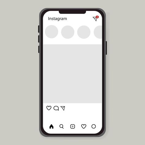 About Instagram, Iphone Instagram, Portfolio Web Design, Phone Icon, Aesthetic Iphone, Instagram Post Template, Post Templates, Aesthetic Iphone Wallpaper, Vector Photo