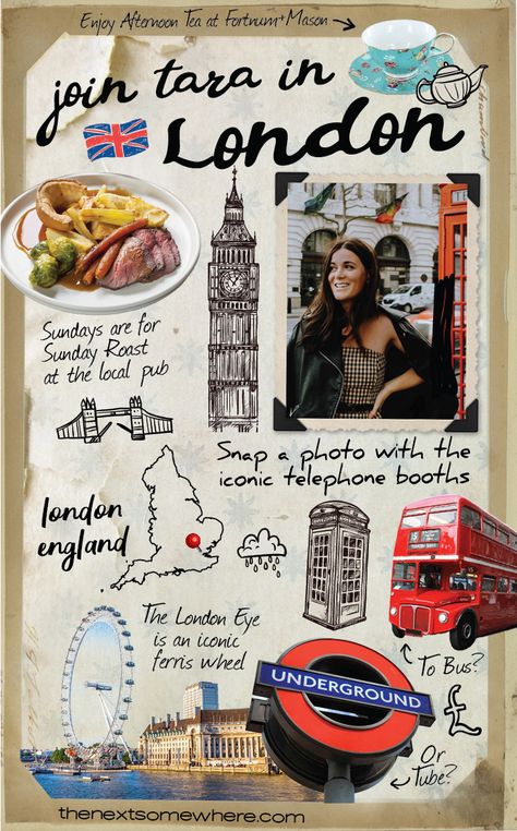 Top Five Things To Do in London, England | The Next Somewhere London Travel Journal Ideas, England Scrapbook, London Scrapbook, Europe Scrapbook, London Journal, Trip Scrapbook, Best Travel Journals, Travel Journal Ideas, Scrapbook Examples