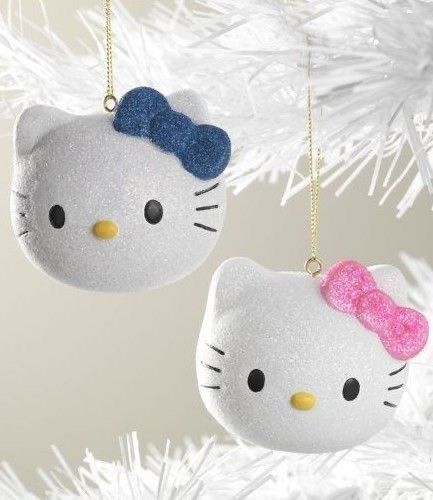 Hello Kitty Ornaments, Hello Kitty Christmas Tree, Christmas To Do List, Hello Kitty Purse, Silver Christmas Decorations, Hello Kitty Themes, Pink Xmas, Kawaii Christmas, Hello Kitty Christmas