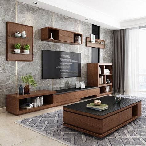 Showcase Design Furniture, Tv Rooms, Wood Tv Unit, Modern Tv Room, Tv Unit Decor, Tv Cabinet Design, Tv Unit Interior Design, Modern Tv Units, Latest Living Room Designs