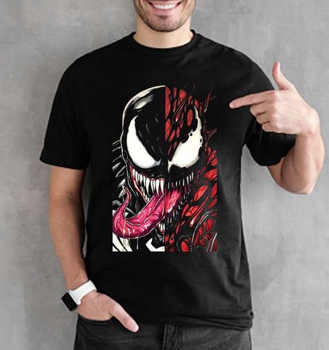 Venom And Carnage, Venom Shirt, Venom T Shirt, Gildan Hoodie, Drawstring Pouch, Lady V, Venom, Unique Tshirts, Pocket Pouch