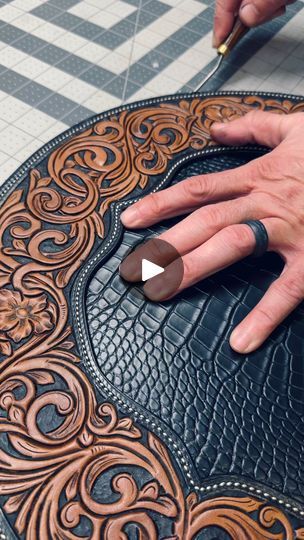 2.1K views · 168 reactions | Almost… #handmade #custom #customleather #edges #leathertooling #inlay #bespoke #dowhatyoulove | Alexander Levy Custom Leather | Nick Cave · Texas Midlands Leather Patterns, Nick Cave, Leather Pattern, 1k Views, Custom Leather, Leather Tooling, Leather Goods, Leather Working, Bespoke