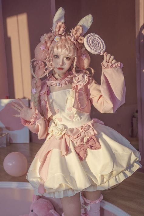 🌍$139/Set Free shipping to worldwide ✈️ 🤗Available in Size S-XXL 👗🔎 Search “OT23” at glitzywonderland.com 🛍 Order Link: https://bit.ly/CreamPuffLolitaSet . . . . . #lolitafashion #lolitacoord #lolitadress #eglcommunity #lolitaoutfit #lolitacommunity #jfashion #glitzywonderland #altfashion #lolitastyle #lolitaaesthetic #lolitaclothes #sweetlolita #kawaiifashion #kawaiidress #kawaiilolita #sweelolitadress #kawaiiaesthetic #harajukufashion #fairykeifashion #lolitastyle #lolitacoordinate Candycore Outfits, Candycore Aesthetic Outfits, Decora Fashion Outfits, Japanese Fashion Trends, Lolita Outfits, Style Kawaii, Jumper Skirt, Kawaii Fashion Outfits, Bubble Skirt