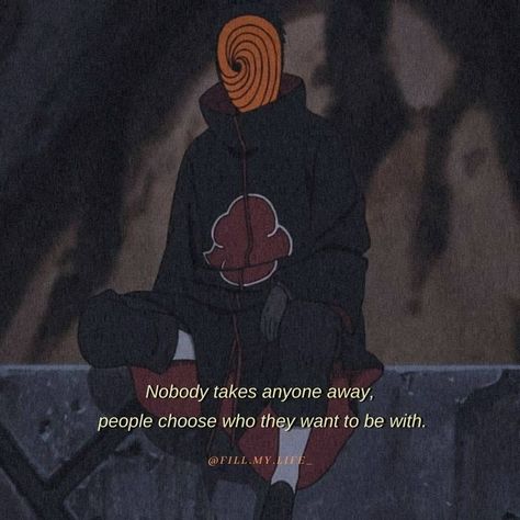 Naruto Saddest Quotes, Obito Words, Naruto Quotes Deep, Itachi Quotes, Hollow Purple, Anime Quotes About Life, Naruto Quotes, Tobi Obito, Japanese Quotes