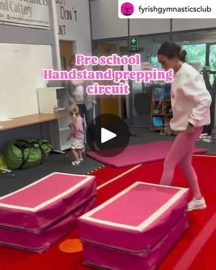 503K views · 2.8K reactions | Take a look at this pre-school handstand circuit from @fyrishgymnasticsclub that will help new gymnasts get a feel for being upside down.

#recgympros... | By Recreational Gymnastics Professionals | Please don't save me nothing
left Recreational Gymnastics, Preschool Gymnastics, Gymnastics Equipment, Gymnastics Coaching, Pe Games, Gross Motor Activities, Homeschool Ideas, Gross Motor, Motor Activities