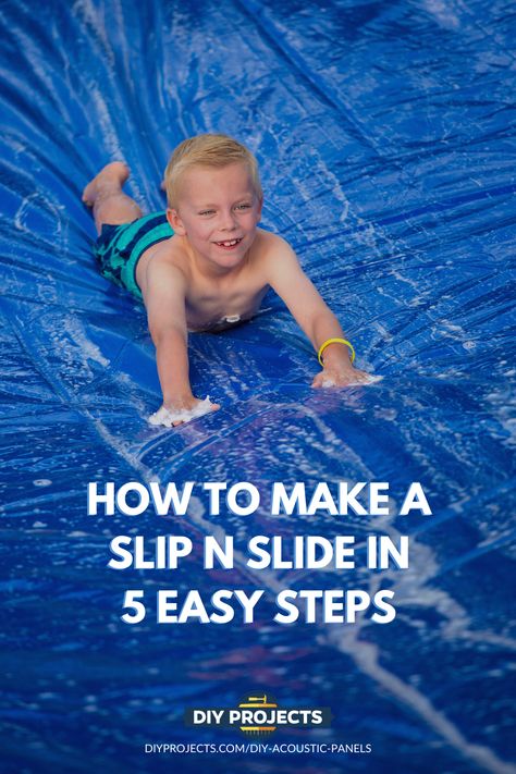 Home Made Slip And Slide, Diy Slip N Slide, Slip And Slide Baseball, Homemade Water Slide, Diy Slip And Slide, Giant Slip And Slide, Homemade Slip And Slide, Lakehouse Cabin, Fun Diy Projects