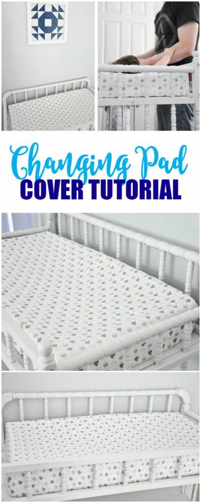 Changing Pad Cover Diy, Changing Pad Cover Pattern, Changing Pad Pattern, Nursery Diy Projects, Diy Crib, Easy Baby Blanket, Changing Table Pad, Baby Changing Pad