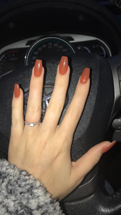 Orange Nails Coffin, Burnt Orange Nails, Fall Pedicure, Fall Wedding Nails, Orange Acrylic Nails, Pumpkin Spice Everything Nice, Nails Orange, Pedicure Colors, Pumpkin Spice Everything