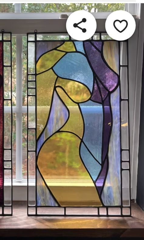 Stained Glass Windows Patterns, Modern Stained Glass Windows, Boho Art Painting, Diy Stained Glass Window, Glass Art Design, Modern Stained Glass, Stained Glass Paint, Custom Stained Glass, Window Color