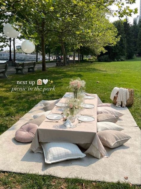 Picnic Party Decorations, Picnic Birthday Party, Outdoor Dinner Parties, Backyard Picnic, Backyard Birthday, Picnic Inspiration, Picnic Decorations, Picnic Birthday, Emma Rose