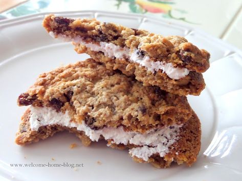 Oatmeal Raisin Cream Pies, Banana Cream Whoopie Pie, Oatmeal Cookies Sandwich Cream Pies, Apple Oatmeal Whoopie Pies, Pioneer Woman Oatmeal Whoopie Pies, Oatmeal Cookie Whoopie Pies, Make A Sandwich, Whoopie Pie Recipe, Oatmeal Cream Pies