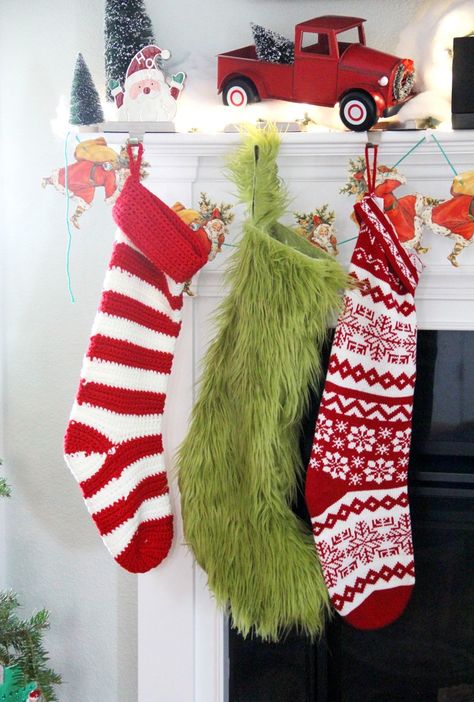 Grinch Stocking, Grinch 2018, Stocking Diy, Grinch Ideas, Christmas Diy Sewing, Diy Grinch, Grinch Decor, Grinch Stuff, Grinch Crafts