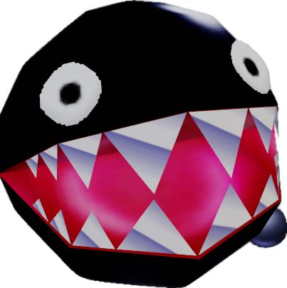 Chain Chomp Art, 3ds Stickers, Discord Status, Chain Chomp, Game Artwork, Classic Games, Cartoon Art Styles, Low Poly, App Icon