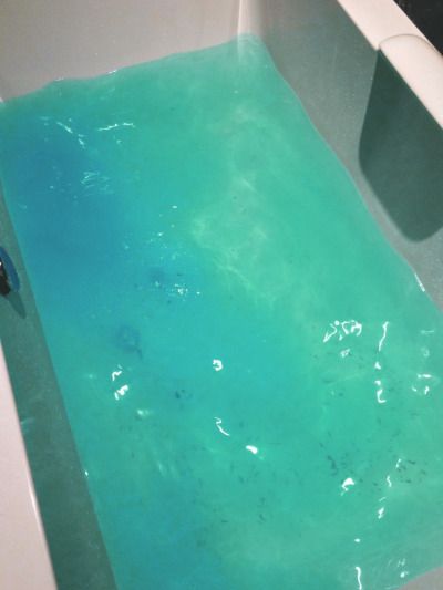 Anime Bath, Lush Bath, Water Aesthetic, Bath Ball, Blue Bath, Chill Pill, Blue Anime, Bath Water, Handmade Cosmetics