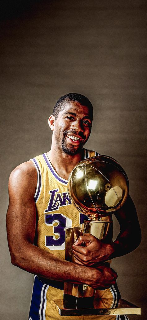 Magic Johnson, Los Angeles Lakers, NBA Basketball Wallpaper Best Sports Wallpapers, Magic Johnson Wallpaper, Los Angeles Lakers Wallpapers, Basketball Wallpaper 4k, Nba Legends Art, Nba Pics, Rose Nba, Showtime Lakers, Lakers Wallpaper